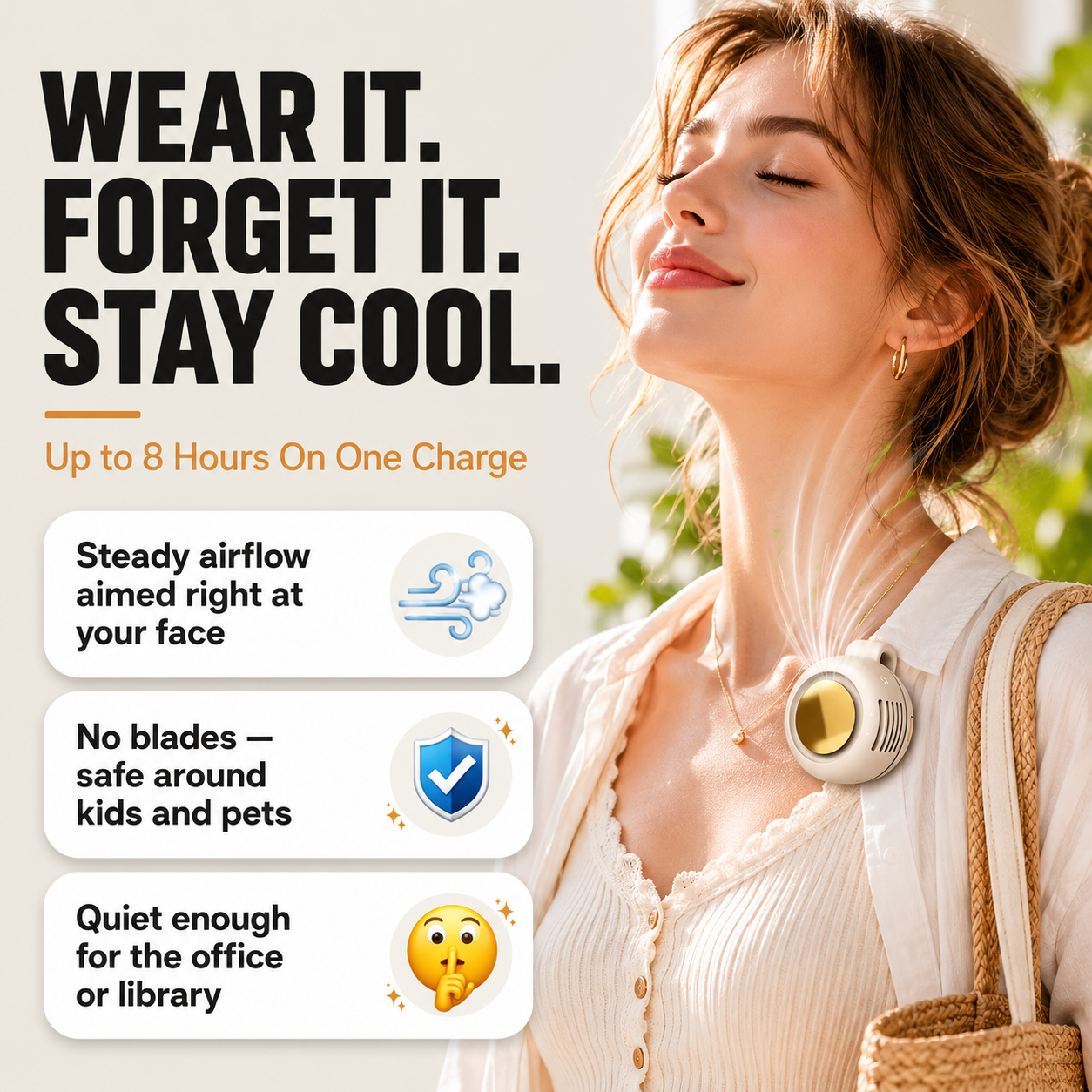 BreezeClip — Bladeless Shirt Fan